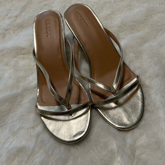 Old Navy Women's Gold Sandals - Picture 1 of 6
